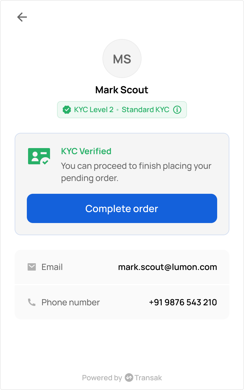 kyc lvl 2 verified kyc lvl 2 verified